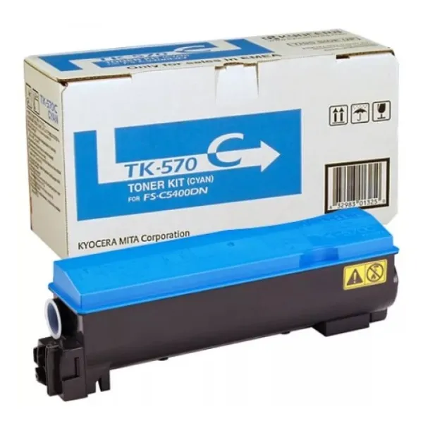 Тонер-картридж TK-570C блакитний Kyocera Mita (1T02HGCEU0) - Фото 4