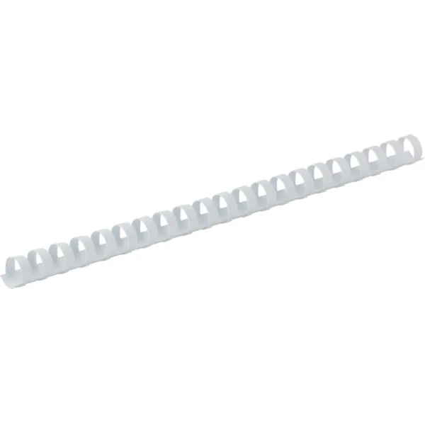 Пружина пластиковая d 6 мм, 20 л, белая 100 шт Buromax (BM.0500-12) - Фото 2