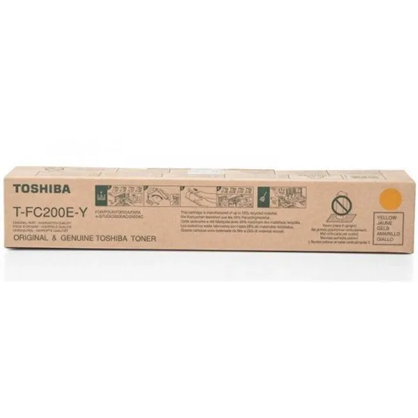Тонер-картридж T-FC200E желтый Toshiba (6AJ00000131/6AJ00000262) - Фото 8
