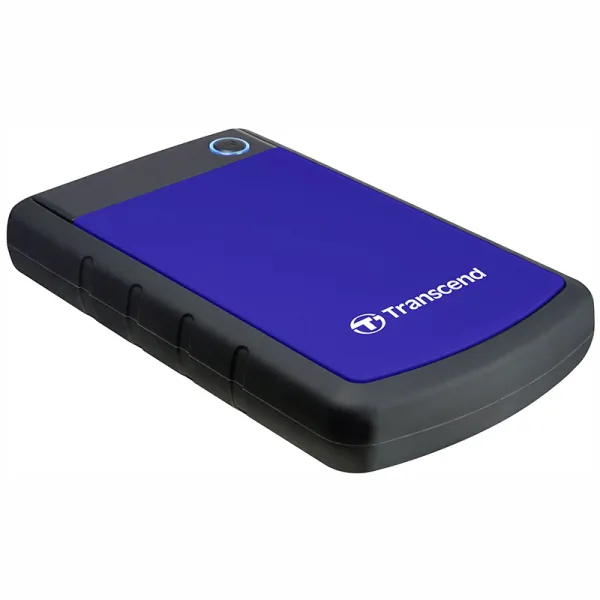 Диск жесткий внешний портативный 4TB USB 3.1 StoreJet 25H3 синий Transcend (TS4TSJ25H3B) - Фото 3
