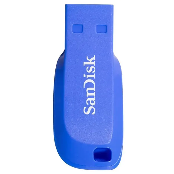 Накопитель USB 2.0 16GB Cruzer Blade Blue Electric SanDisk (SDCZ50C-016G-B35BE) - Фото 2