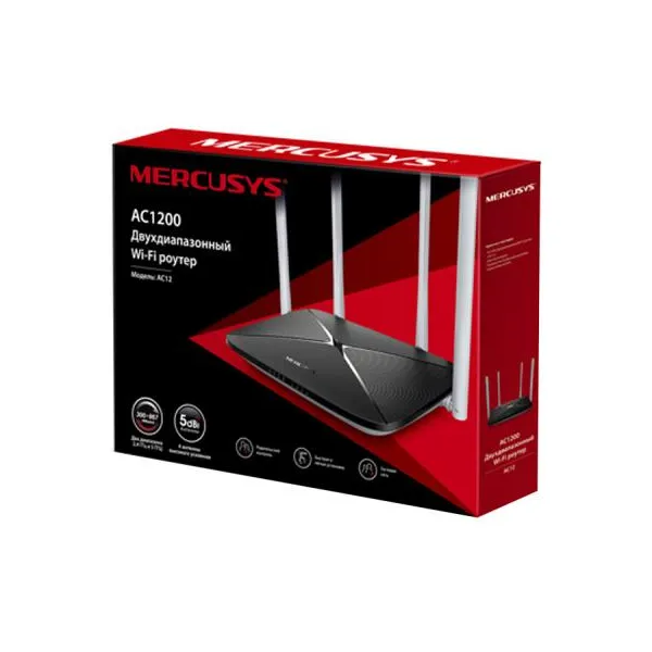 Маршрутизатор WI-FI AC12 MERCUSYS (AC12) - Фото 2