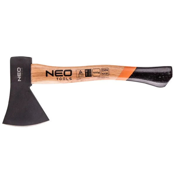 Сокира-колун 40 см, з ручкою з гікорі, 1000 г Tools Neo (27-010) - Фото 1