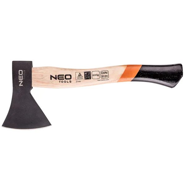 Сокира-колун 36 см, з ручкою з гікорі, 600 г Tools Neo (27-006) - Фото 4
