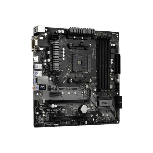 Материнская плата B450M PRO4 ASROCK (B450M PRO4) - Фото 3