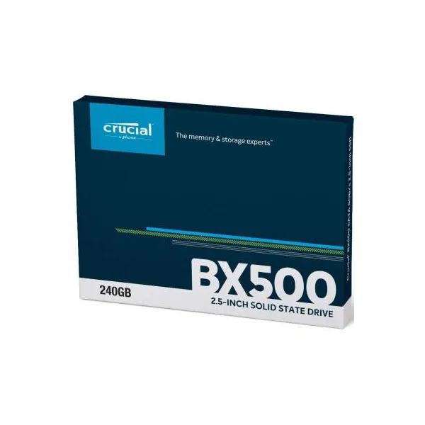 Накопитель SSD 240GB, 2.5", SATA  Micron (CT240BX500SSD1) - Фото 1