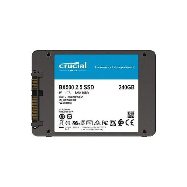 Накопитель SSD 240GB, 2.5", SATA  Micron (CT240BX500SSD1) - Фото 7