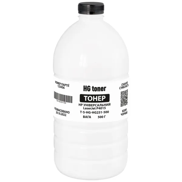 Тонер HP универсальный LaserJet P4015 флакон, 500 г HG toner (TSM-HG231-500) - Фото 25
