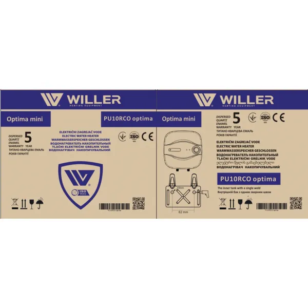 Бойлер над мойкой Willer New Optima Mini PA10R 10 л - Фото 7