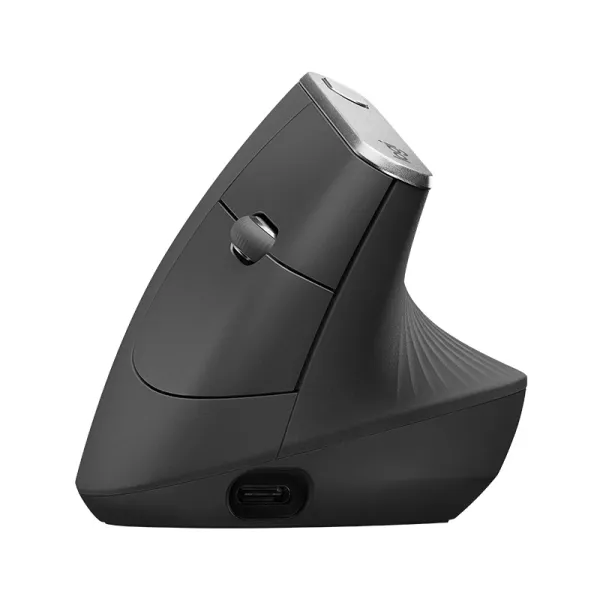 Мышь беспроводная MX Vertical Advanced Ergonomic, графитовая Logitech (910-005448) - Фото 1