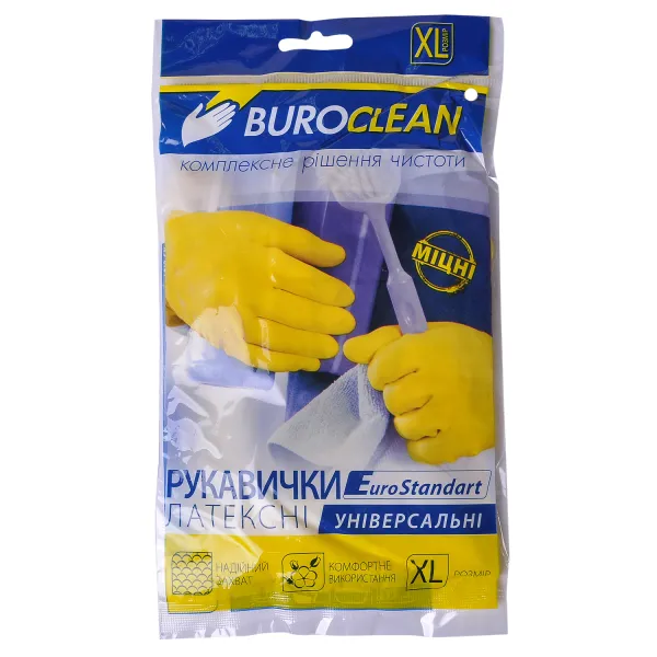Рукавички господарські, латексні, XL BuroClean (10200303) - Фото 4
