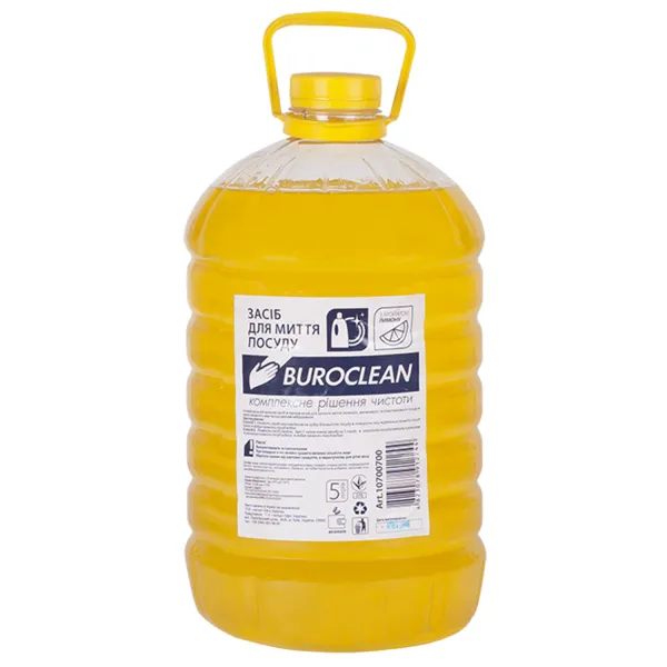 Средство для мытья посуды Лимон, 5 л Eco BuroClean (10700700) - Фото 4