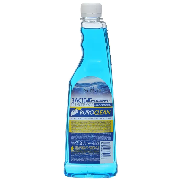 Засіб для миття вікон та скла, Морська Свіжість, 500 мл, запаска BuroClean (10700603) - Фото 5