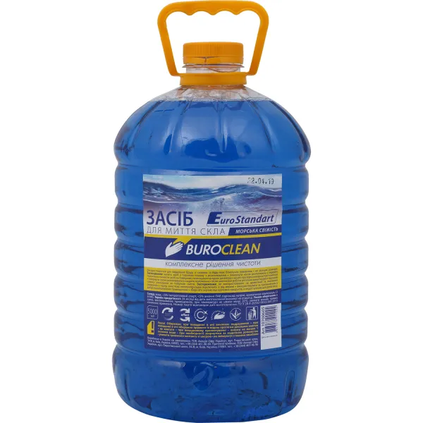 Засіб для миття вікон та скла, Морська Свіжість, 5 л BuroClean (10700605) - Фото 7