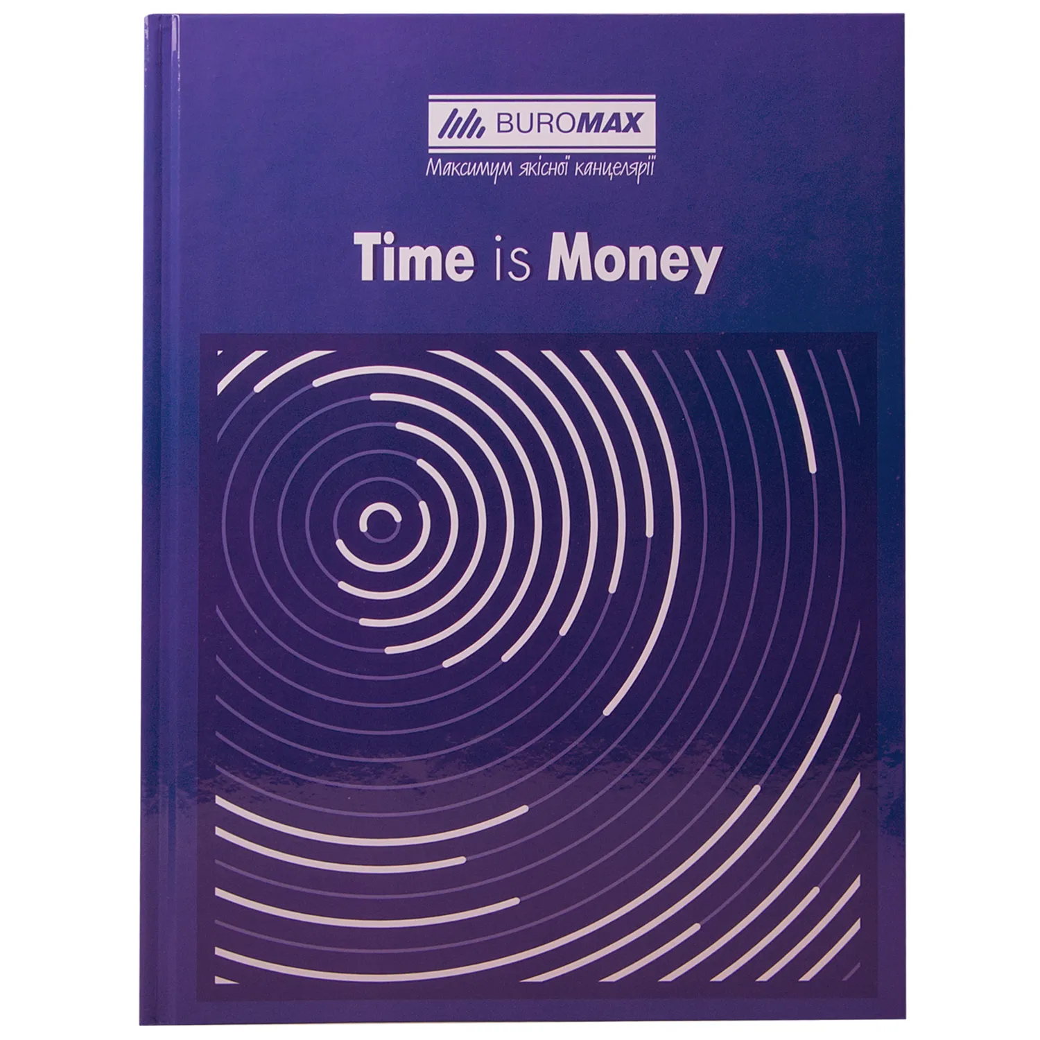 Книга канцелярська А4, 96 арк, клітинка, синя, Times Is Money Buromax (BM.2400-102) - Фото 1