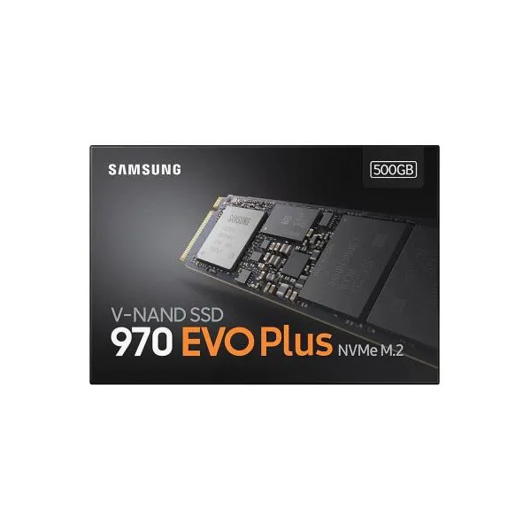Накопитель SSD 970 EVO 500GB, M.2, PCIe 3.0, NVMe 1.3  Samsung (MZ-V7S500BW) - Фото 1