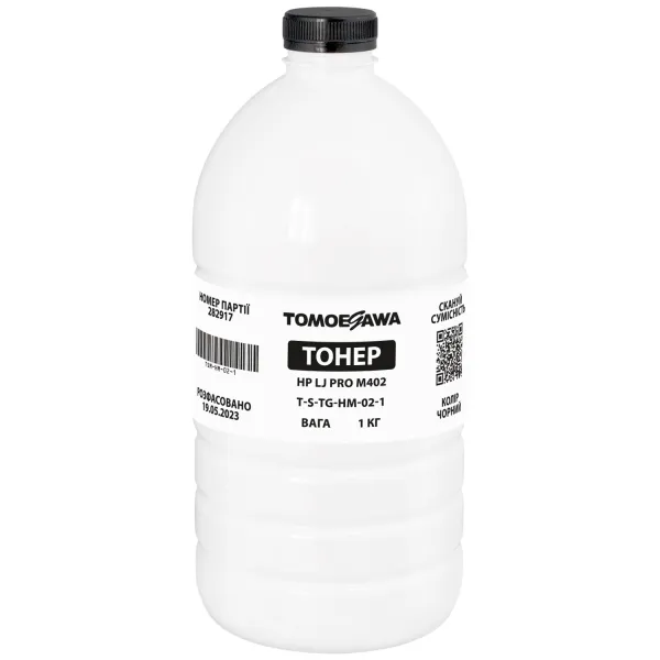Тонер HP LJ Pro M402 флакон, 1 кг Tomoegawa (TSM-HM-02-1) - Фото 4