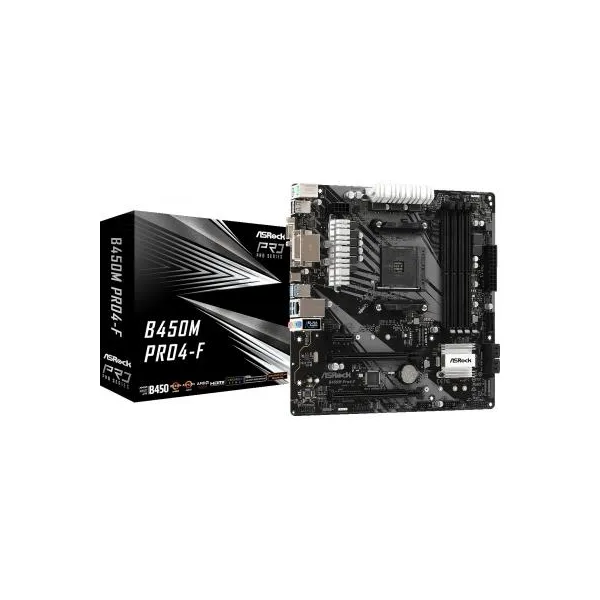 Материнська плата B450M PRO4-FAMD ASROCK (B450M PRO4-F)