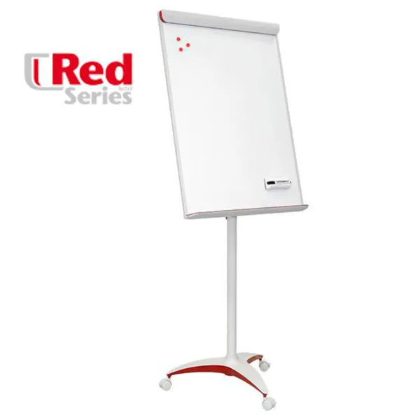 Флипчарт на мобильной подставке, магнитно-маркерный, 70х100 см Мобилчарт RED 2x3 (TF17)