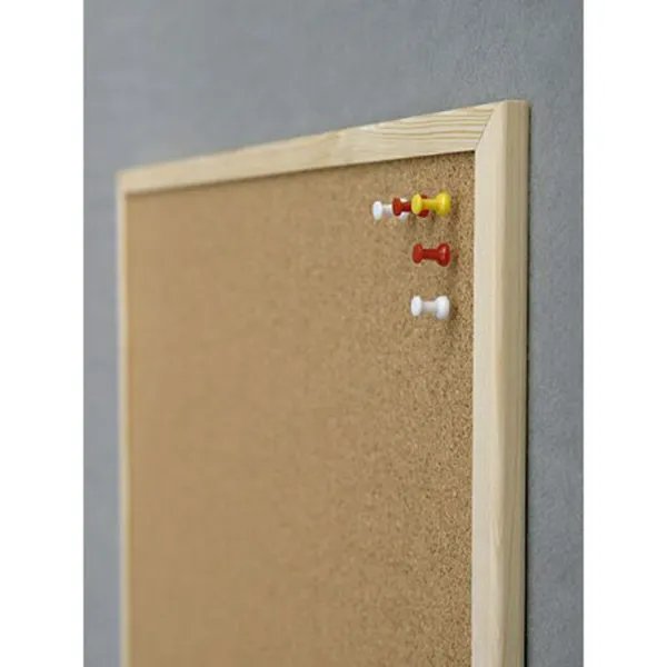 Доска пробковая 40x60 см, деревянная рамка Eco 2x3 (TC64/C) - Фото 3