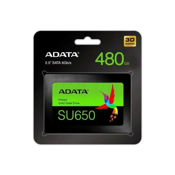 Накопитель SSD 480GB, 2.5", SATA  Adata (ASU650SS-480GT-R) - Фото 3