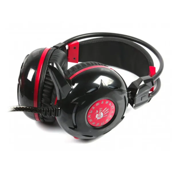 Наушники игровые, G300, Bloody, черно-красные A4tech (G300 Bloody (Black+Red)) - Фото 1