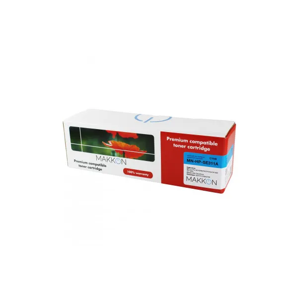 Картридж сумісний HP LJ CE311A блакитний Makkon (SE311A) - Фото 1