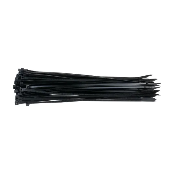 Стяжка кабелю 3,6х200мм, 100 шт, чорна Patron (PLA-3.6-200-BL) - Фото 3