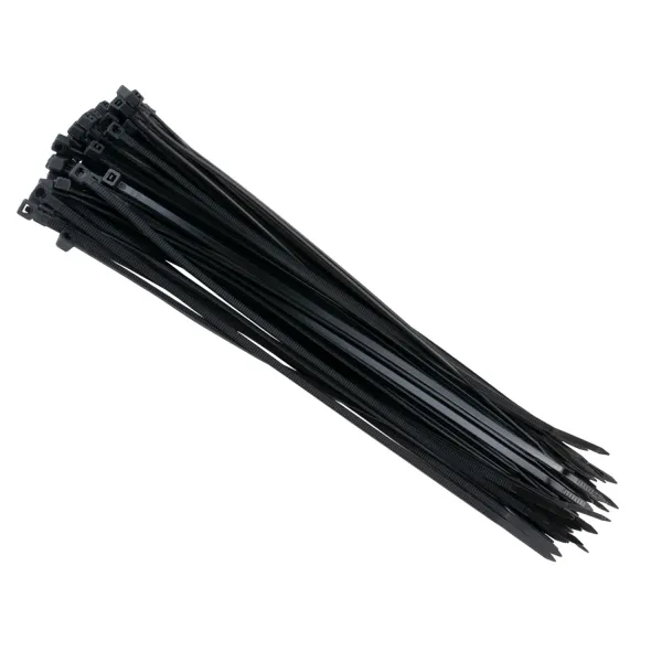 Стяжка кабелю 3,6х300мм, 100 шт, чорна Patron (PLA-3.6-300-BL) - Фото 3
