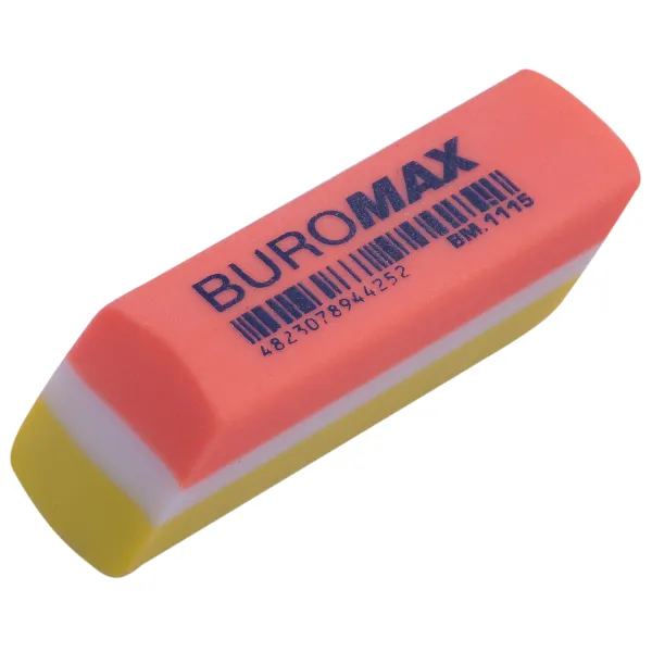 Ластик прямоугольный 53x16x12 мм Buromax (BM.1115) - Фото 1
