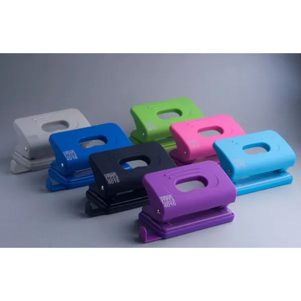 Діркопробивач пластиковий, 10 аркушів, чорний Rubber Touch Buromax (BM.4016-01) - Фото 2