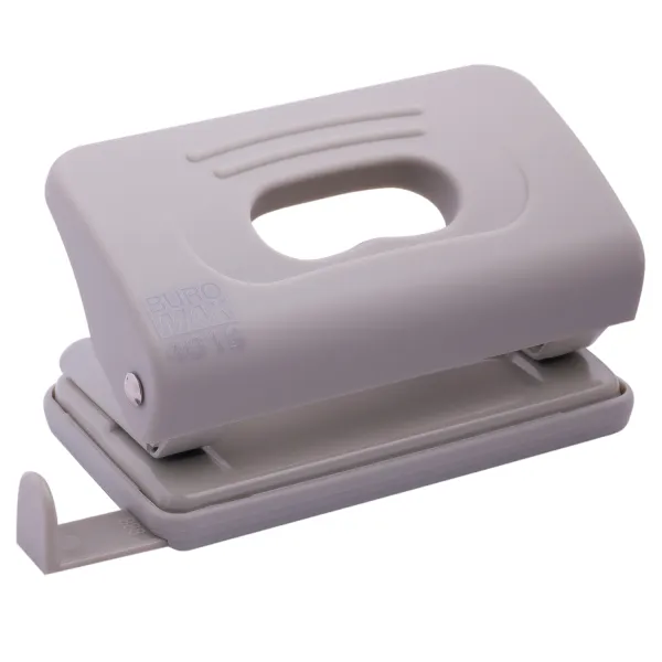 Діркопробивач пластиковий, 10 аркушів, сірий Rubber Touch Buromax (BM.4016-09) - Фото 2