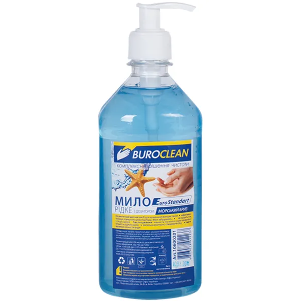 Мыло жидкое, 450 мл, Морской бриз EuroStandart BuroClean (10600201) - Фото 9