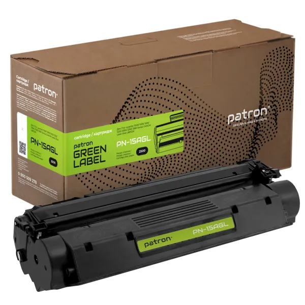 Картридж совместимый HP 15A (C7115A) Green Label Patron (PN-15AGL)