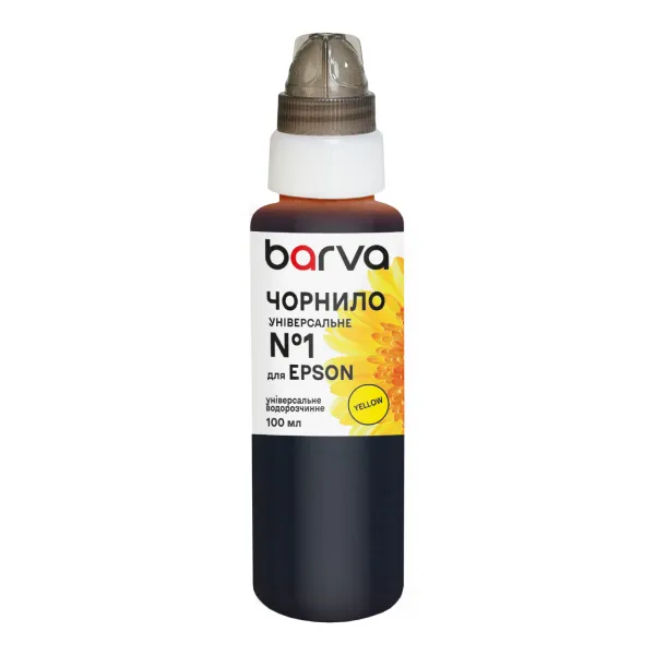 Чернила для Epson универсальные №1 100 мл, водорастворимые, желтые Barva (EU1-450e) - Фото 18
