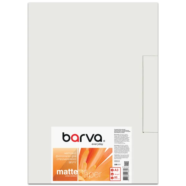 Фотопапір матовий 190 г/м2, A3, 60 арк Everyday Barva (IP-AE190-294) - Фото 4