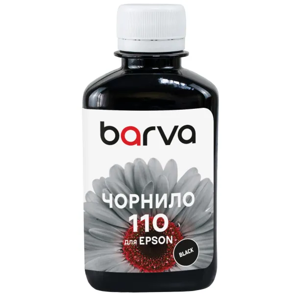 Чернила совместимые для Epson 110 BK специальные 180 мл, пигментные, черные Barva (E110-725) - Фото 5