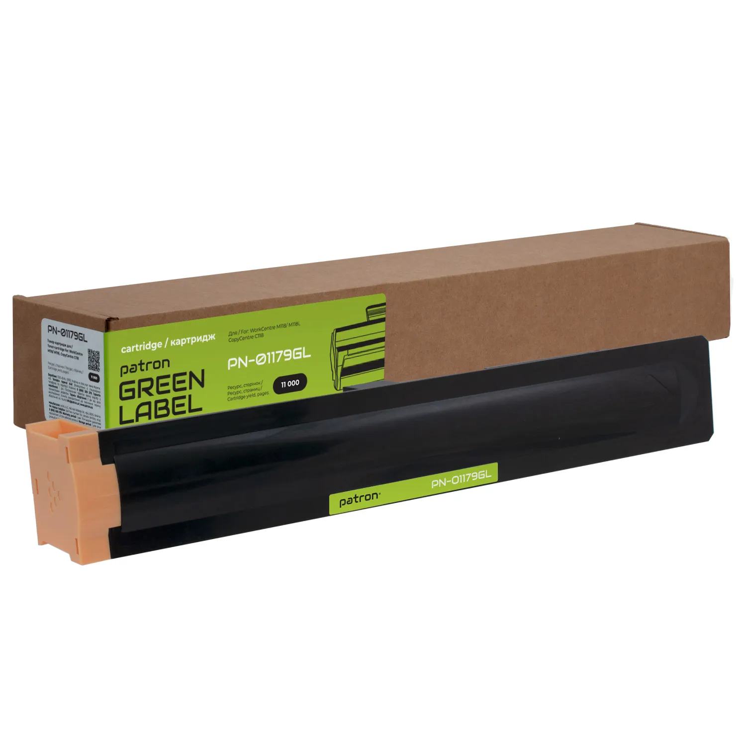 Тонер-картридж сумісний XER 006R01179 (WorkCentre M118) Green Label Patron (PN-01179GL) Тонер-картридж сумісний XER 006R01179 (WorkCentre M118) Green Label Patron (PN-01179GL)