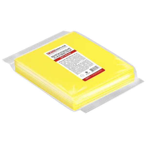 Салфетки вискозные, 5 шт, желтые Optimum PRO Service (pr.19300604_19300600_4823071623246) - Фото 1