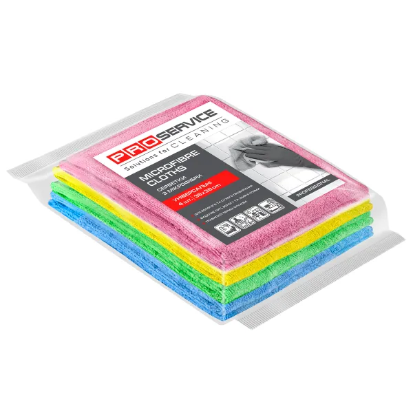 Салфетки из микрофибры, 4 шт Color Mix Professional PRO service (18303600_4823071631449) - Фото 1
