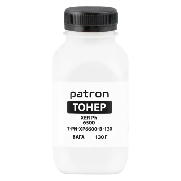 Тонер XER Ph 6600 флакон, 130 г, черный Patron (PN-XP6600-B-130) - Фото 1
