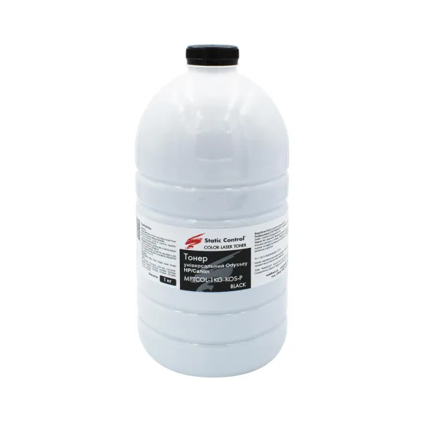 Тонер HP універсальний MPTCOL флакон, 1 кг, чорний SCC (MPTCOL-1KG-KOS-P) - Фото 5