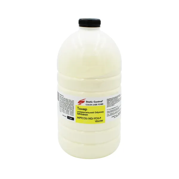 Тонер HP універсальний MPTCOL флакон, 1 кг, жовтий SCC (MPTCOL-1KG-YOS-P)