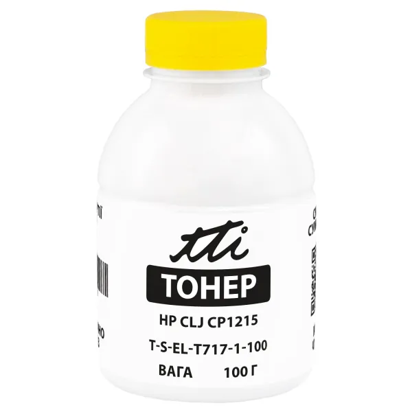 Тонер HP CLJ CP1215 флакон, 100 г, жовтий TTI (TSM-T717-1-100)