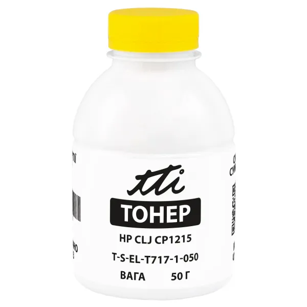 Тонер HP CLJ CP1215 флакон, 50 г, жовтий TTI (TSM-T717-1-050)