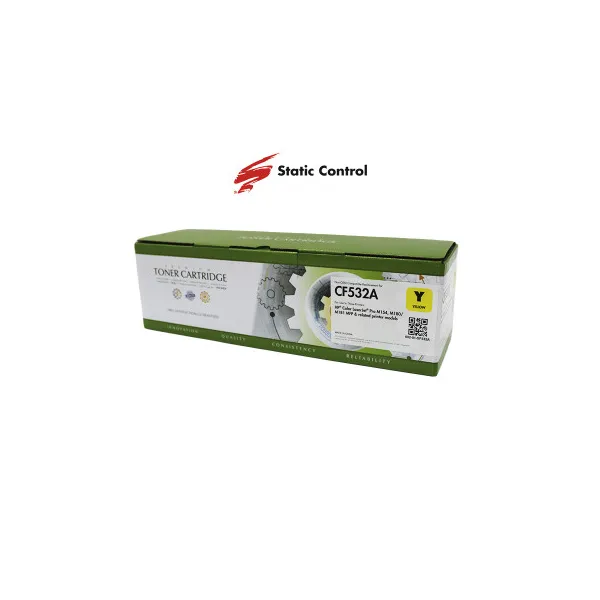 Картридж сумісний HP 205A (CF532A) жовтий SCC (002-01-SF532A) - Фото 2