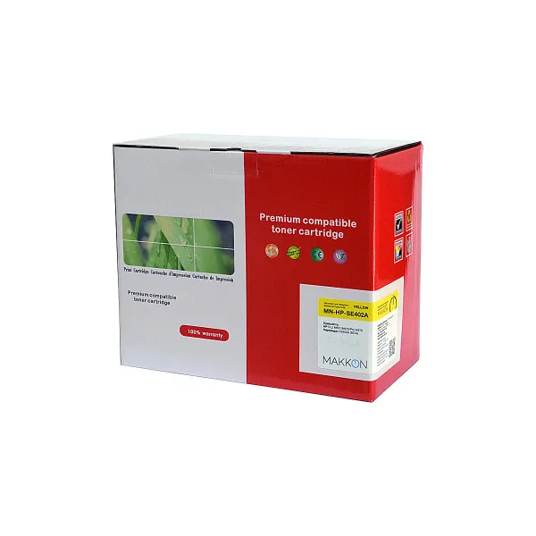 Картридж сумісний HP LJ CE402A жовтий Makkon (SE402A)