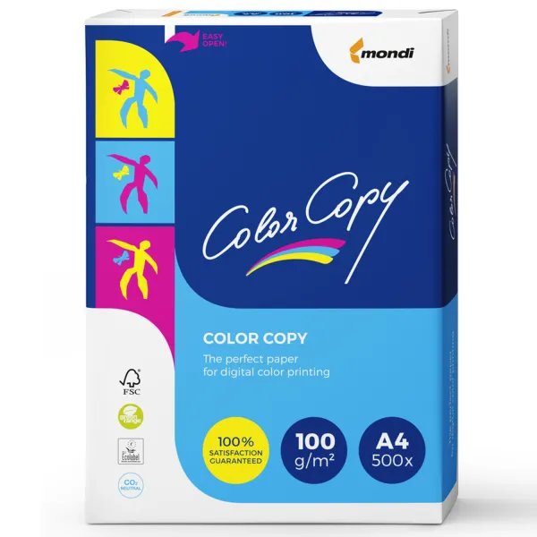 Бумага офисная А4, 100 г/м2, 500 л, класс A+, Color Copy Mondi (A4.100.CC)