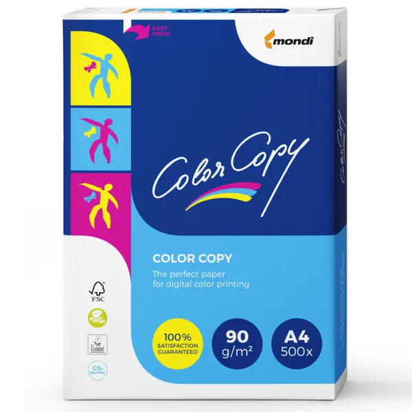 Бумага офисная А4, 90 г/м2, 500 л, класс A+, Color Copy Mondi (A4.90.CC)