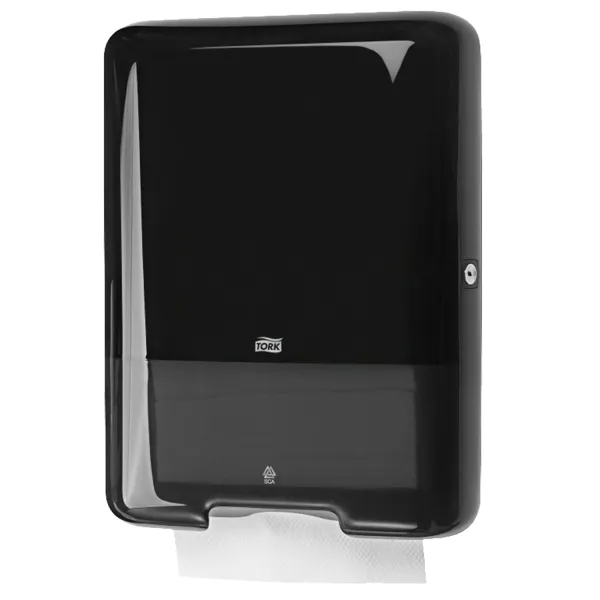 Держатель для листовых полотенец, сложение Singlefold, черный Tork (553008_33875000) - Фото 8
